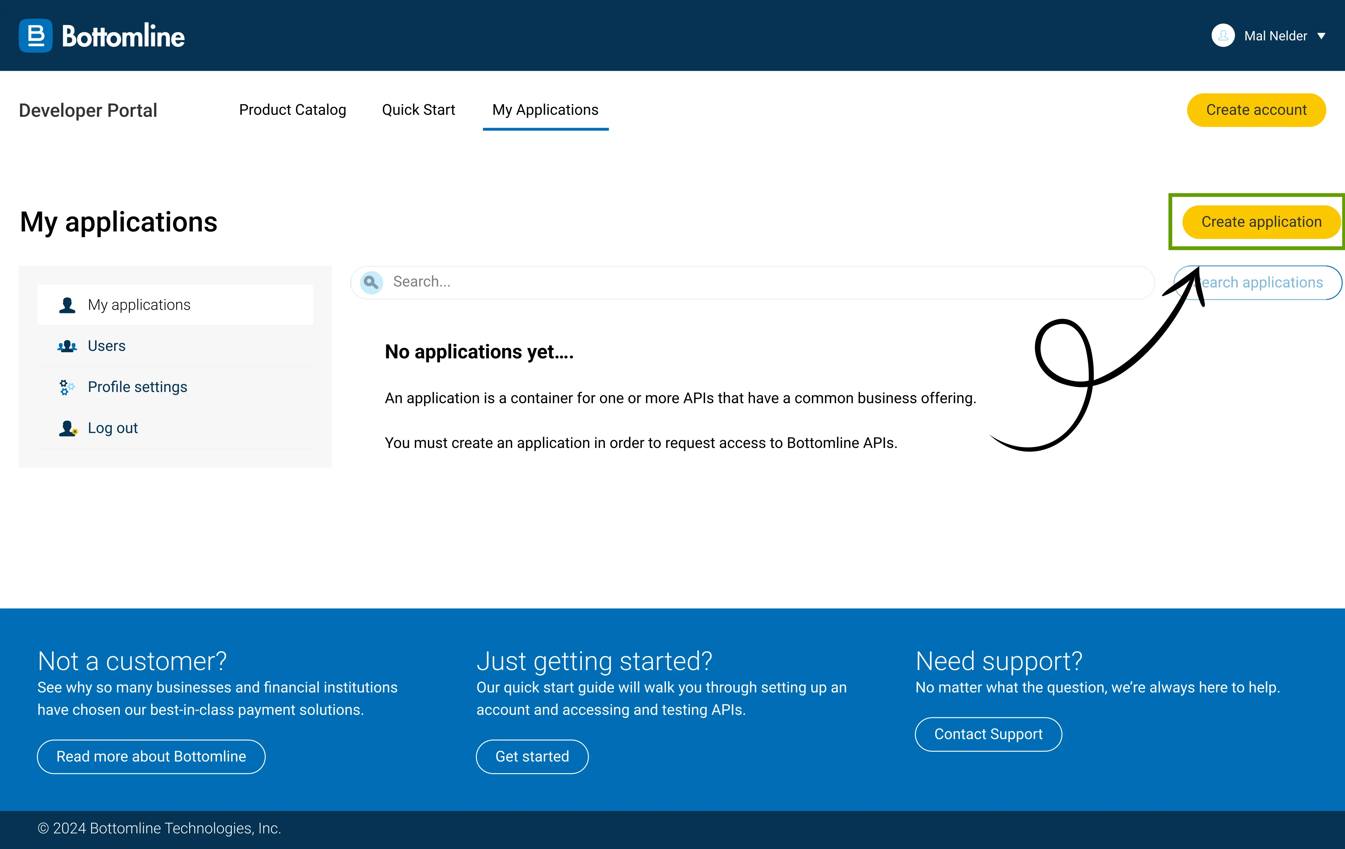 Create new app